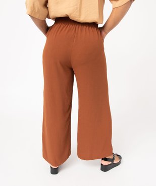 Pantalon ample avec ceinture élastique femme grande taille vue3 - GEMO (G TAILLE) - GEMO