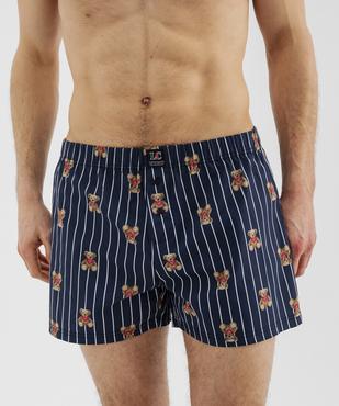 Caleçon en coton à ceinture élastique homme - LuluCastagnette (lot de 2) vue2 - LULUCASTAGNETTE - GEMO