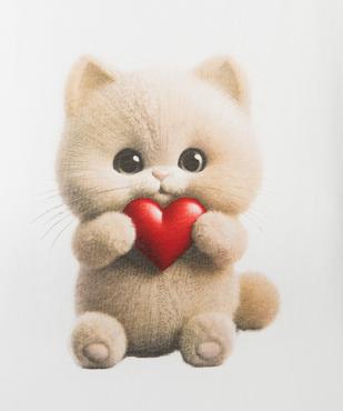 Tee-shirt manches courtes avec motif girly fille vue2 - GEMO 4G FILLE - GEMO