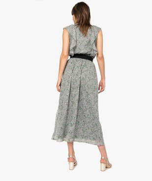 Robe femme longue à motifs fleuris vue3 - GEMO(FEMME PAP) - GEMO