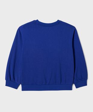 Sweat ample avec inscription poitrine fille vue4 - GEMO 4G FILLE - GEMO