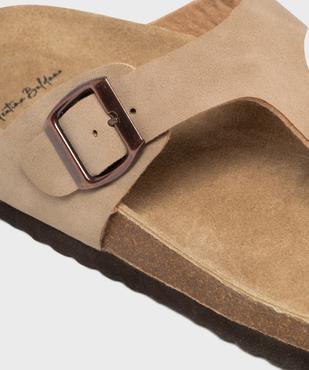 Sandales à entredoigt et semelle intérieure cuir anatomique femme - Valentina Baldano vue6 - VALENTINA BALDA - GEMO