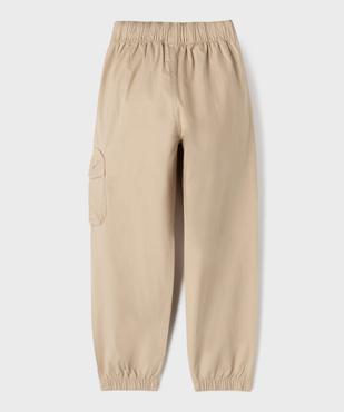 Pantalon jogger en toile ripstop extensible garçon vue3 - GEMO (ENFANT) - GEMO