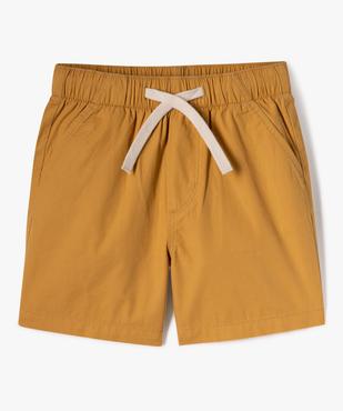 Bermuda en toile légère à taille élastiquée garçon vue10 - GEMO (ENFANT) - GEMO