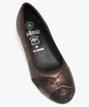 Escarpin confort avec dessus métallisé femme vue5 - GEMO (CONFORT) - GEMO