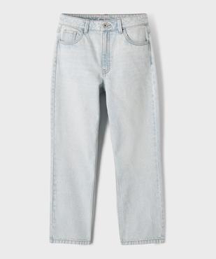 Jean straight en denim 100% coton fille vue1 - GEMO 4G FILLE - GEMO