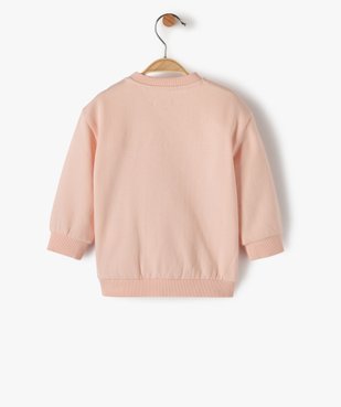 Sweat bébé fille avec motif animal sur l’avant vue3 - GEMO C4G BEBE - GEMO