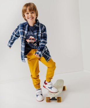 Pantalon jogger en toile garçon vue5 - GEMO (ENFANT) - GEMO