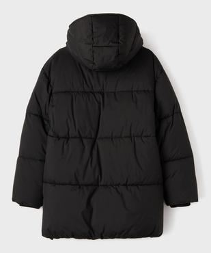 Parka mi-longue déperlante à col montant, capuche et doublure polaire fille vue4 - GEMO 4G FILLE - GEMO