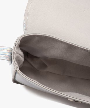 Sac bandoulière iridescent à fermeture cœur fille vue3 - GEMO (ENFANT) - GEMO
