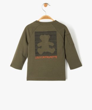 Tee-shirt manches longues col tunisien bébé garçon - LuluCastagnette vue3 - LULUCASTAGNETTE - GEMO