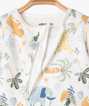 Pyjama en jersey imprimé avec zip ventral bébé vue2 - GEMO 4G BEBE - GEMO