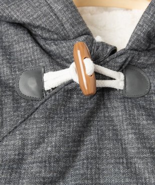 Blouson bébé garçon matelassé avec doublure chaude vue4 - GEMO 4G BEBE - GEMO