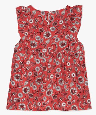 Blouse fille à motifs fleuris et volants sur les épaules vue3 - Nikesneakers (ENFANT) - Nikesneakers