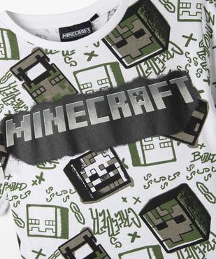 Tee-shirt Minecraft manches courtes garçon vue2 - MINECRAFT - GEMO