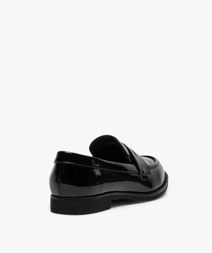 Mocassins femme à talon plat vernis forme classique vue4 - GEMO (CASUAL) - GEMO