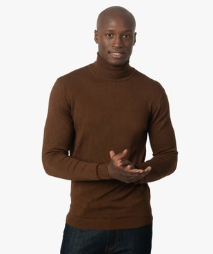 Pull homme à col roulé en maille fine vue1 - GEMO (HOMME) - GEMO