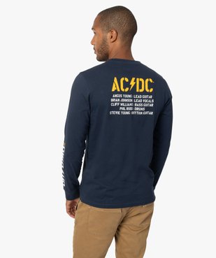 Tee-shirt homme avec motif ACDC à manches longues vue3 - ACDC - GEMO