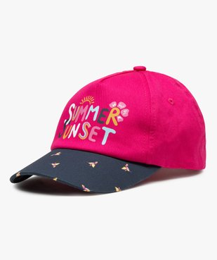 Casquette fille à visière imprimée oiseaux vue1 - GEMO (ENFANT) - GEMO