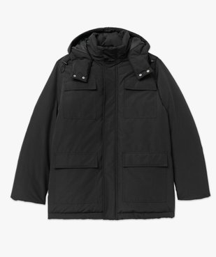 Parka rembourrée à capuche multipoche homme vue4 - GEMO 4G HOMME - GEMO