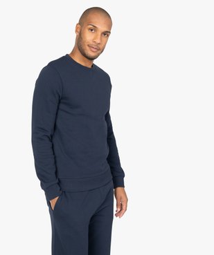 Sweat homme molletonné contenant du coton bio vue2 - GEMO C4G HOMME - GEMO