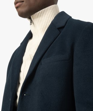Manteau court homme effet drap de laine vue2 - GEMO (HOMME) - GEMO