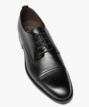 Derby dessus cuir à bout droit homme - Tanéo vue5 - TANEO - GEMO