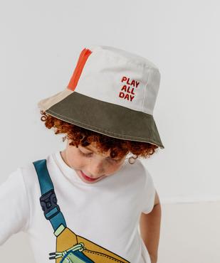 Chapeau bob multicolore garçon vue1 - GEMO 4G GARCON - GEMO