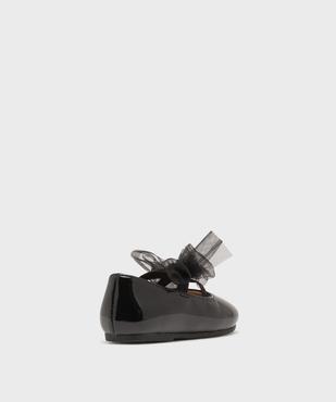 Ballerines vernies à brides élastiques et nœud en tulle bébé fille vue4 - LOVELY WINGS - GEMO