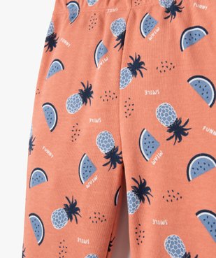 Pyjama bébé en jersey à motifs effet mix&match vue3 - GEMO(BB COUCHE) - GEMO