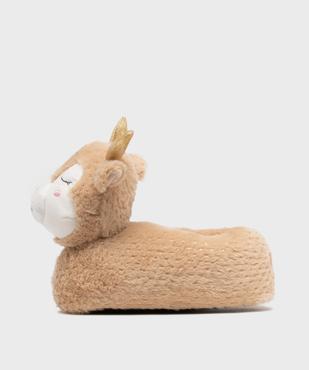 Chaussons 3D en forme de renne avec paillettes fille vue3 - GEMO (ENFANT) - GEMO