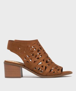 Bottines ouvertes devant et talon femme - Valentina Baldano vue1 - VALENTINA BALDA - GEMO