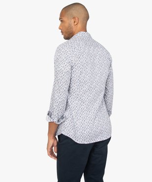 Chemise homme fleurie à manches longues vue3 - GEMO (HOMME) - GEMO