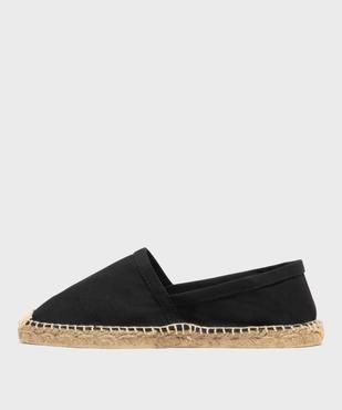 Espadrilles en coton et semelle corde femme vue3 - GEMO (PLAGE) - GEMO