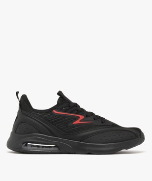 Baskets homme running avec dessus en mesh et semelle à bulle d'air vue2 - 5 MILES - GEMO