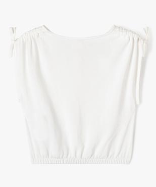 Blouse sans manches avec épaules froncées fille vue3 - GEMO (ENFANT) - GEMO