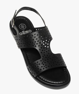 Sandales femme unies casual dessus ajouré vue6 - GEMO (CASUAL) - GEMO