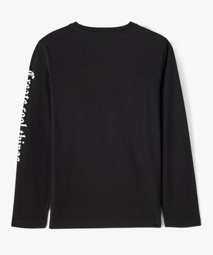 Tee-shirt manches longues imprimé garçon vue4 - GEMO 4G GARCON - GEMO
