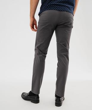 Pantalon chino slim en coton stretch homme vue4 - GEMO (HOMME) - GEMO