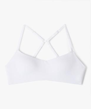Soutien-gorge corbeille sans armatures avec bretelles multipositions fille vue1 - GEMO (JUNIOR) - GEMO