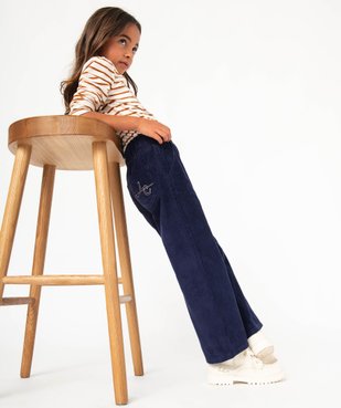 Pantalon large en velours côtelé fille - LuluCastagnette vue5 - LULUCASTAGNETTE - GEMO