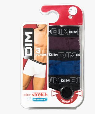 Boxer homme en coton stretch respirant - Dim (lot de 3) vue1 - DIM - GEMO