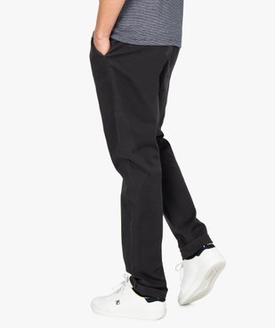 Pantalon homme chino stretch en maille piquée vue3 - GEMO (HOMME) - GEMO