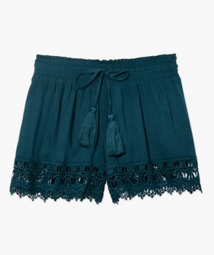 Short femme spécial plage avec broderies vue4 - GEMO (PLAGE) - GEMO