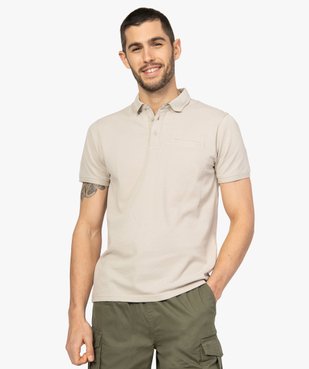 Polo homme à manches courtes en maille fantaisie vue1 - Nikesneakers (HOMME) - Nikesneakers