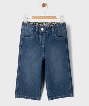 Jean large avec taille ajustable bébé fille vue1 - GEMO(BEBE DEBT) - GEMO