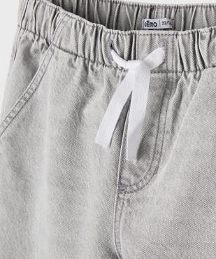 Jean droit à ceinture élastiquée ajustable garçon vue2 - GEMO (JUNIOR) - GEMO