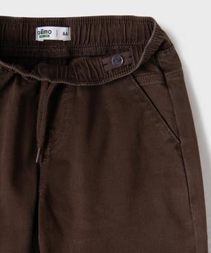 Pantalon jogger avec taille élastique ajustable garçon vue2 - GEMO 4G GARCON - GEMO