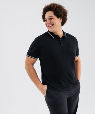 Polo manches courtes en coton homme vue4 - GEMO 4G HOMME - GEMO