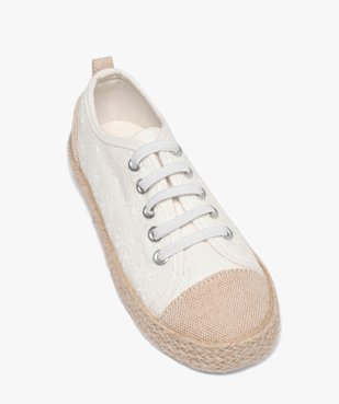 Baskets fille en toile avec semelle en corde vue5 - GEMO (ENFANT) - GEMO
